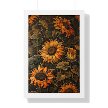 Framed Paper Print - Sunflower Glow