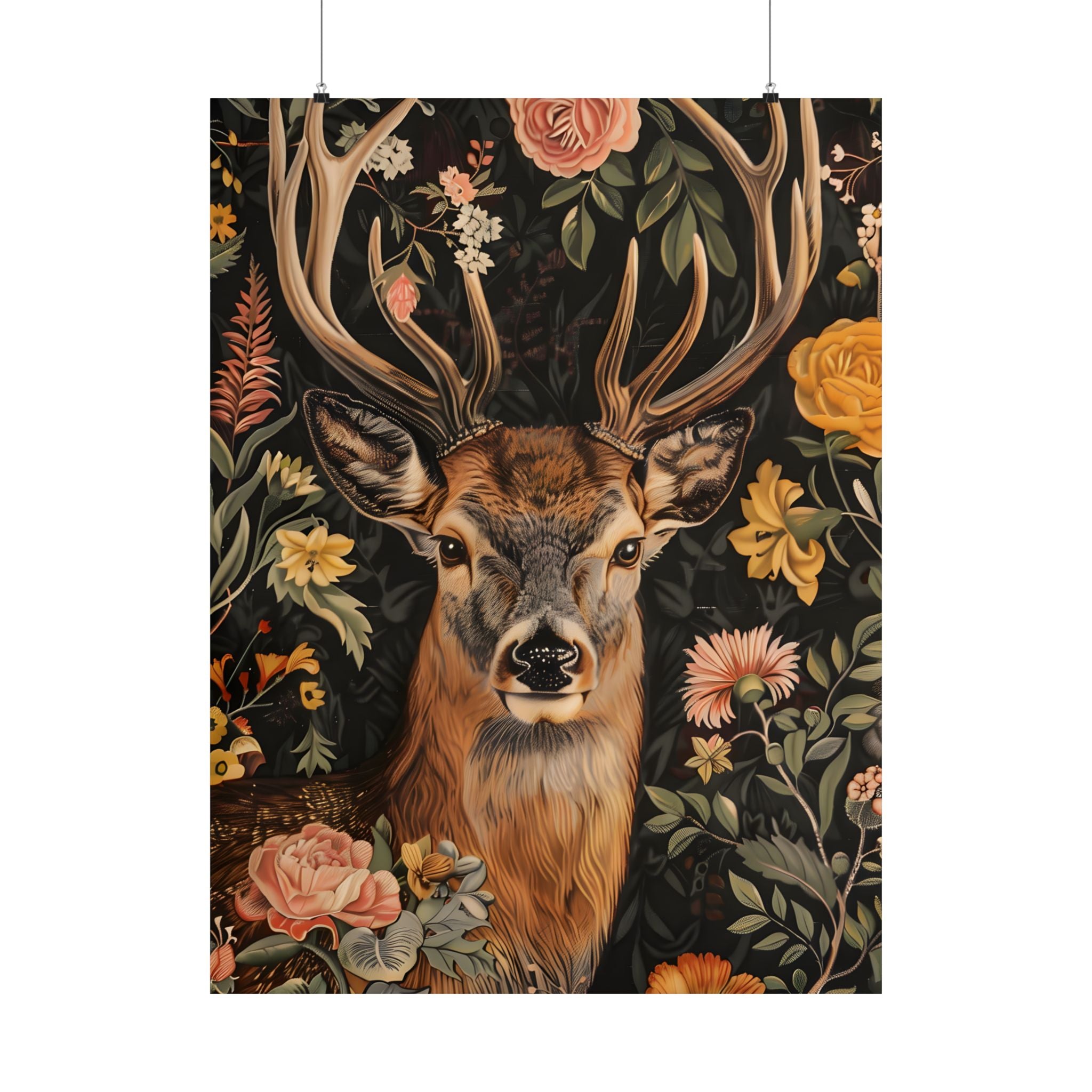 Floral Deer Majesty