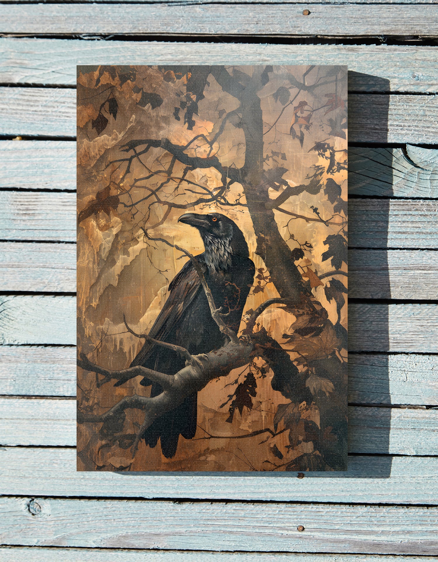 .75&quot; Matte Canvas - Majestic Raven&