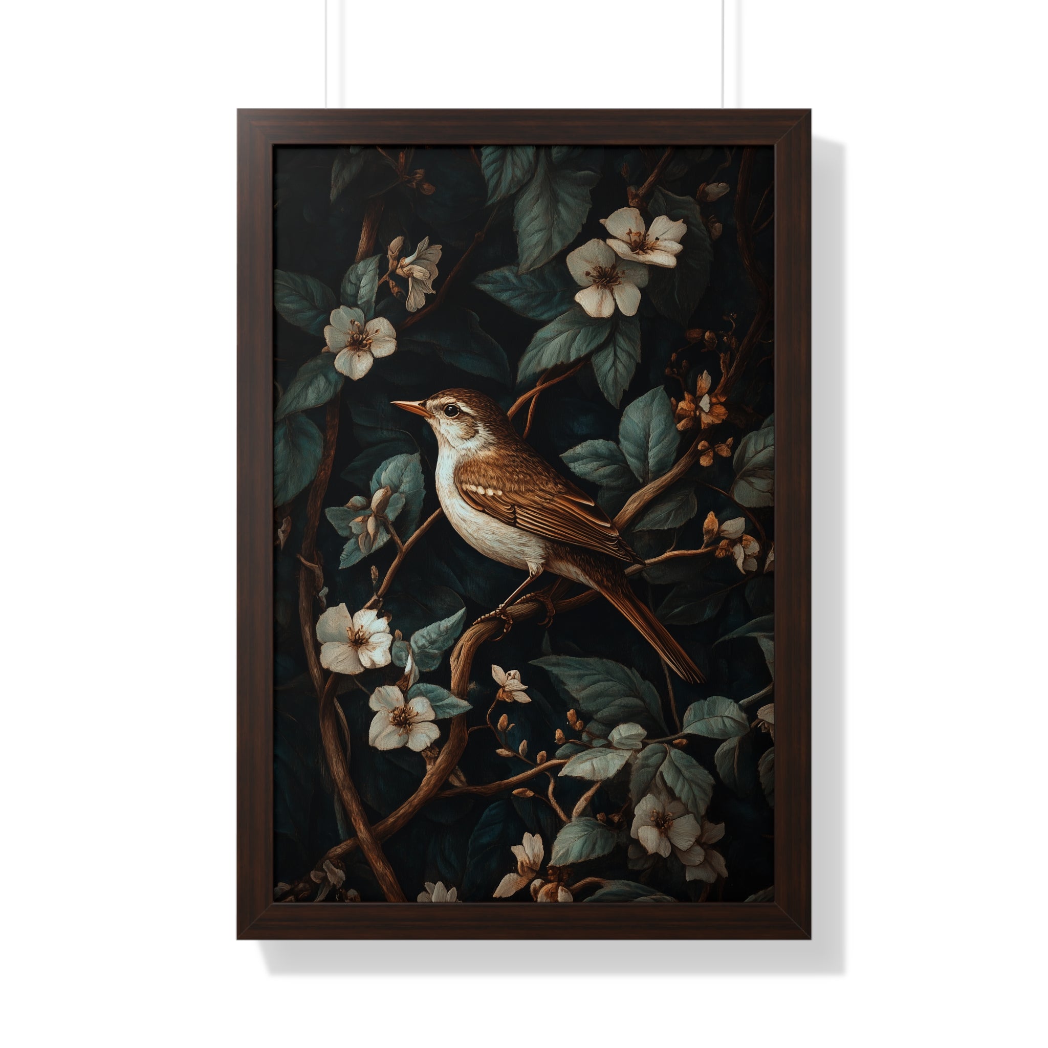 Framed Paper Print - Serenade Among Blossoms