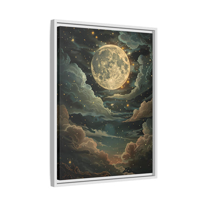 Framed Canvas - Enchanting Lunar Glow