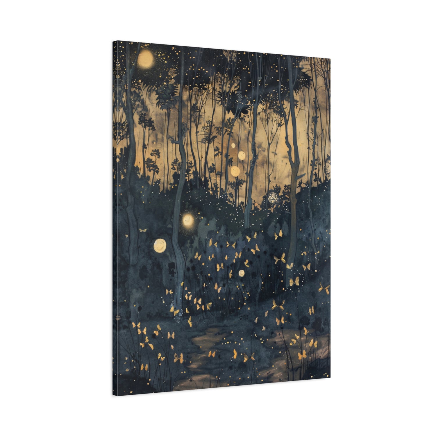 1.25" Matte Canvas - Golden Firefly Nightscape