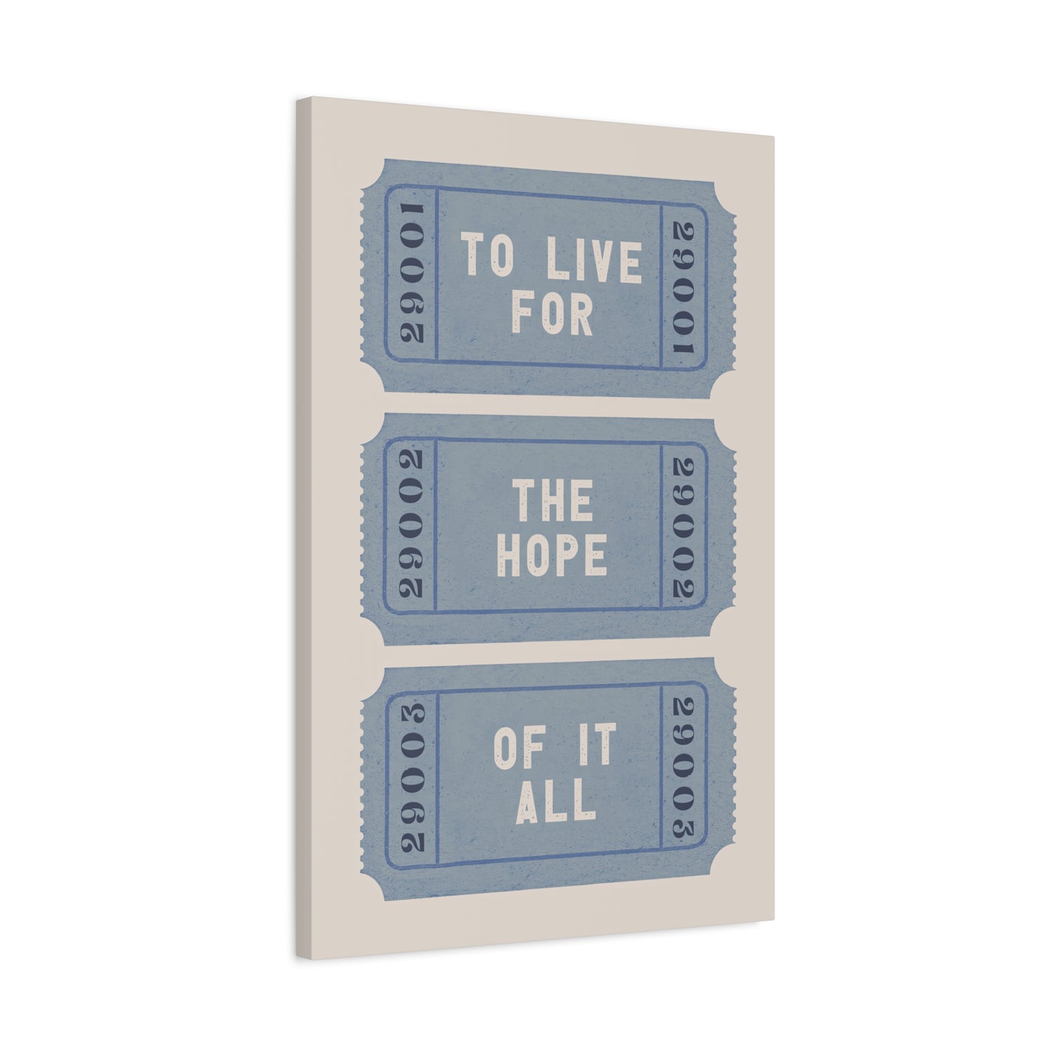 1.25" Matte Canvas - The Hope Ticket Trilogy