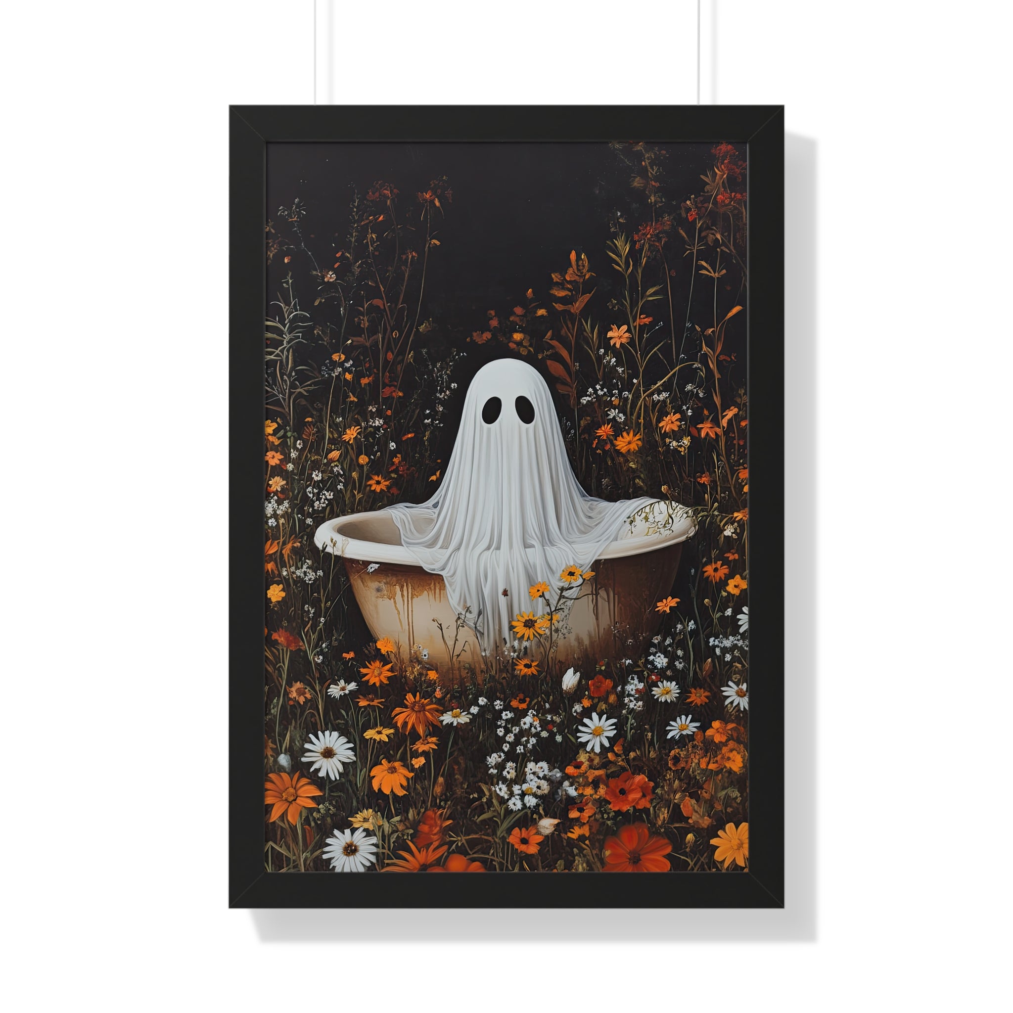 Framed Paper Print - Wildflower Bathtub Ghost