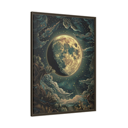 Framed Canvas - Waxing Gibbous Dreamscape