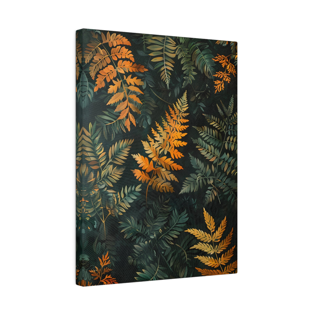 .75&quot; Matte Canvas - Golden Fern Elegance