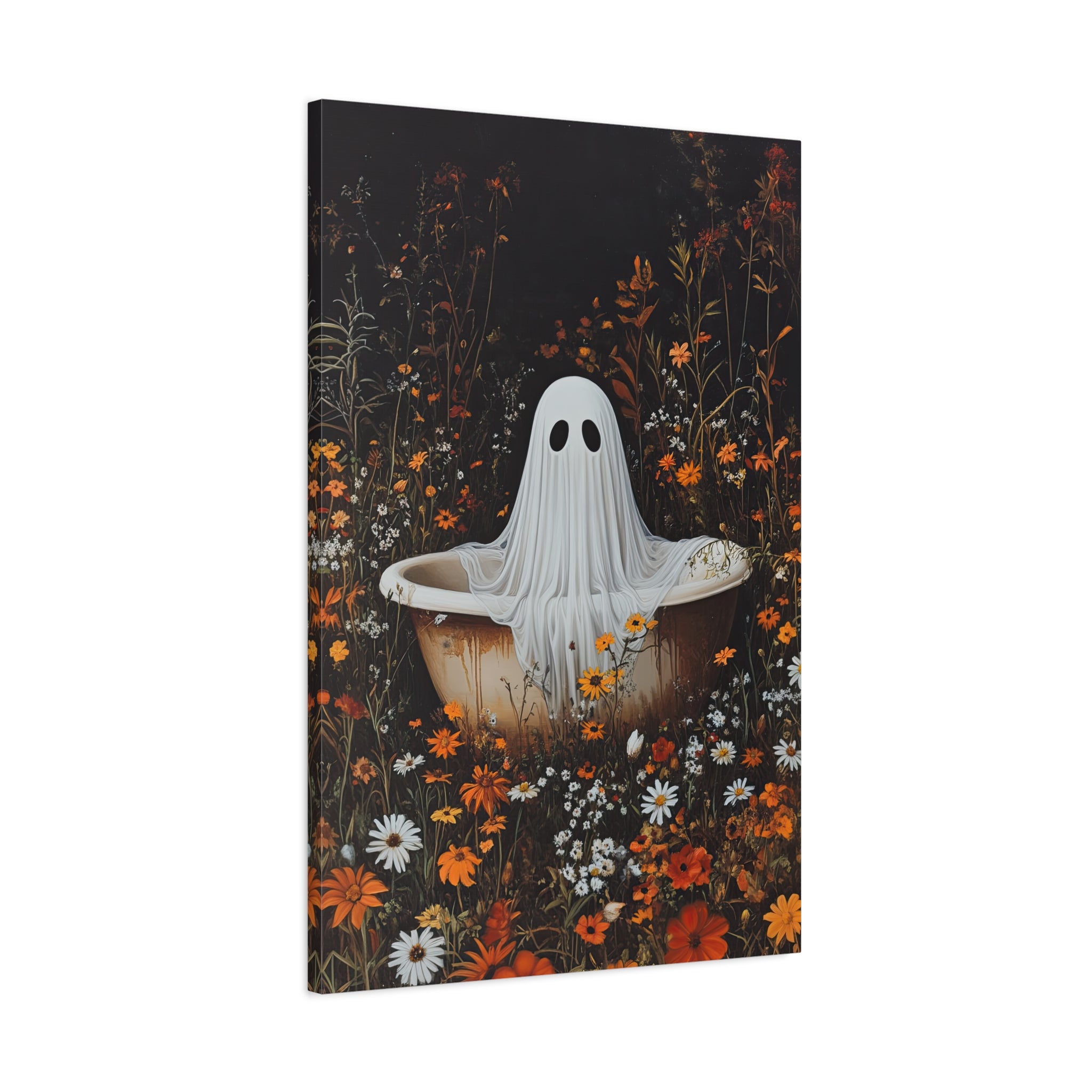 1.25" Matte Canvas - Wildflower Bathtub Ghost