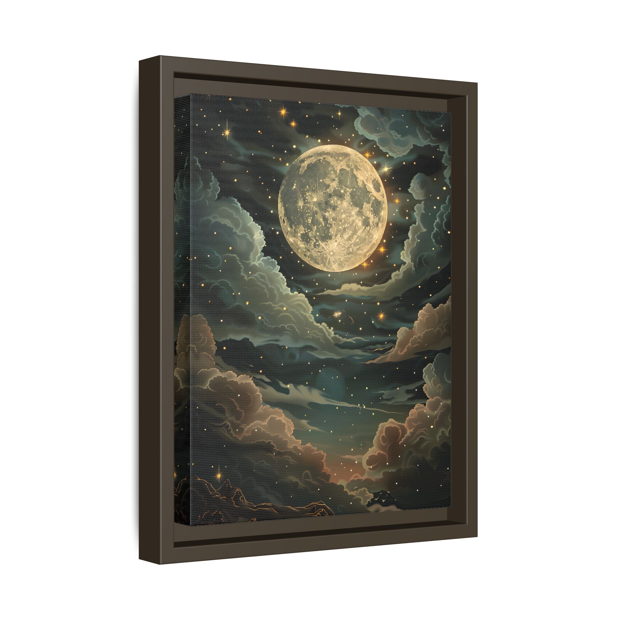 Framed Canvas - Enchanting Lunar Glow