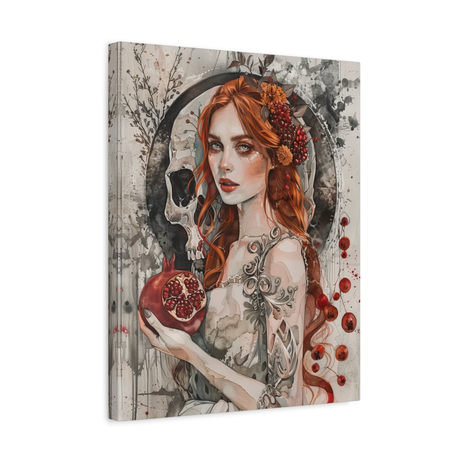 1.25" Matte Canvas - Persephone’s Pomegranate Curse