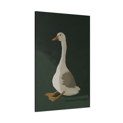 1.25" Matte Canvas - Sitting Goose in Spotlight