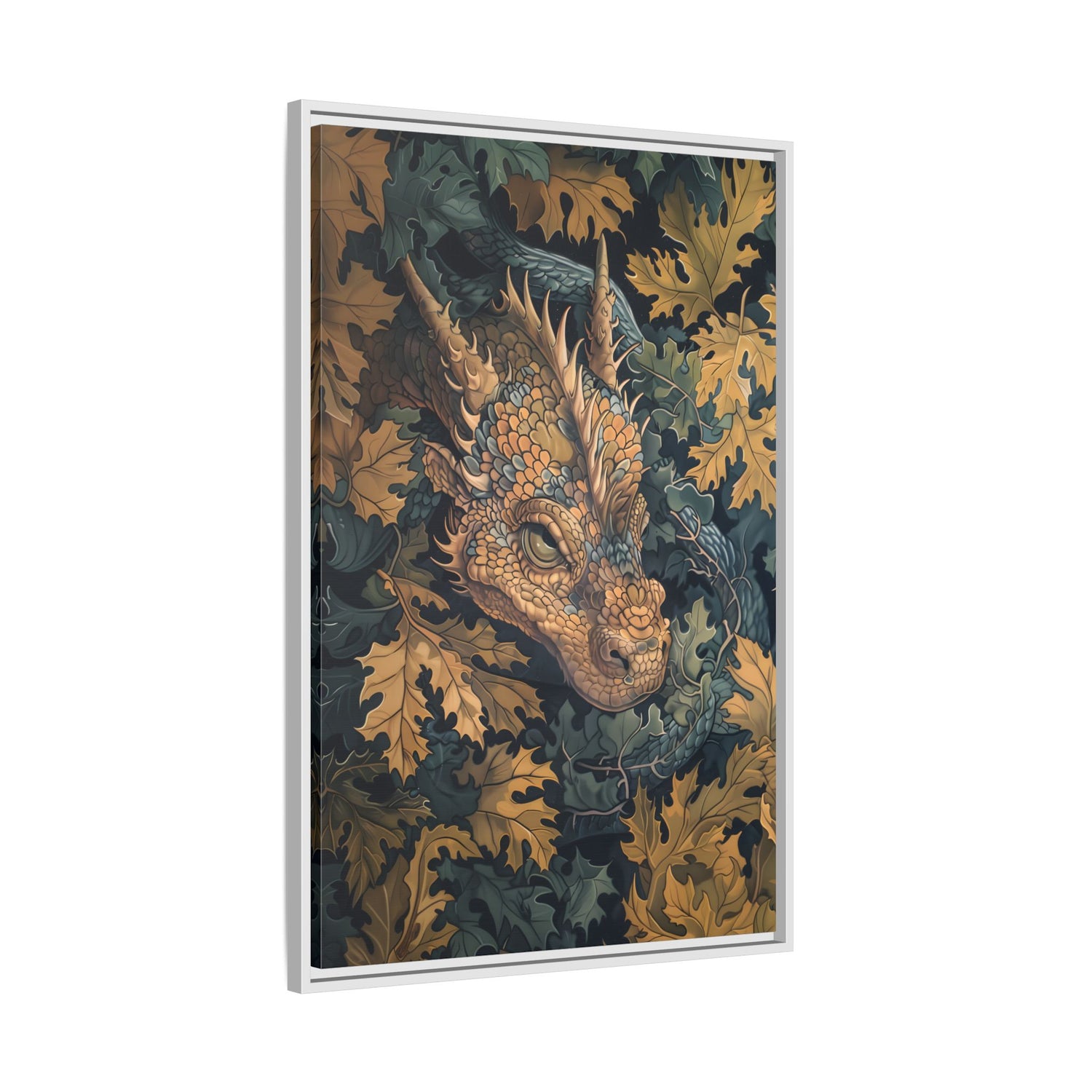 Framed Canvas - Enchanted Forest Dragon
