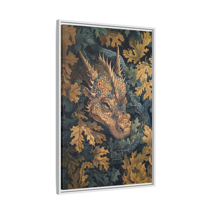 Framed Canvas - Enchanted Forest Dragon