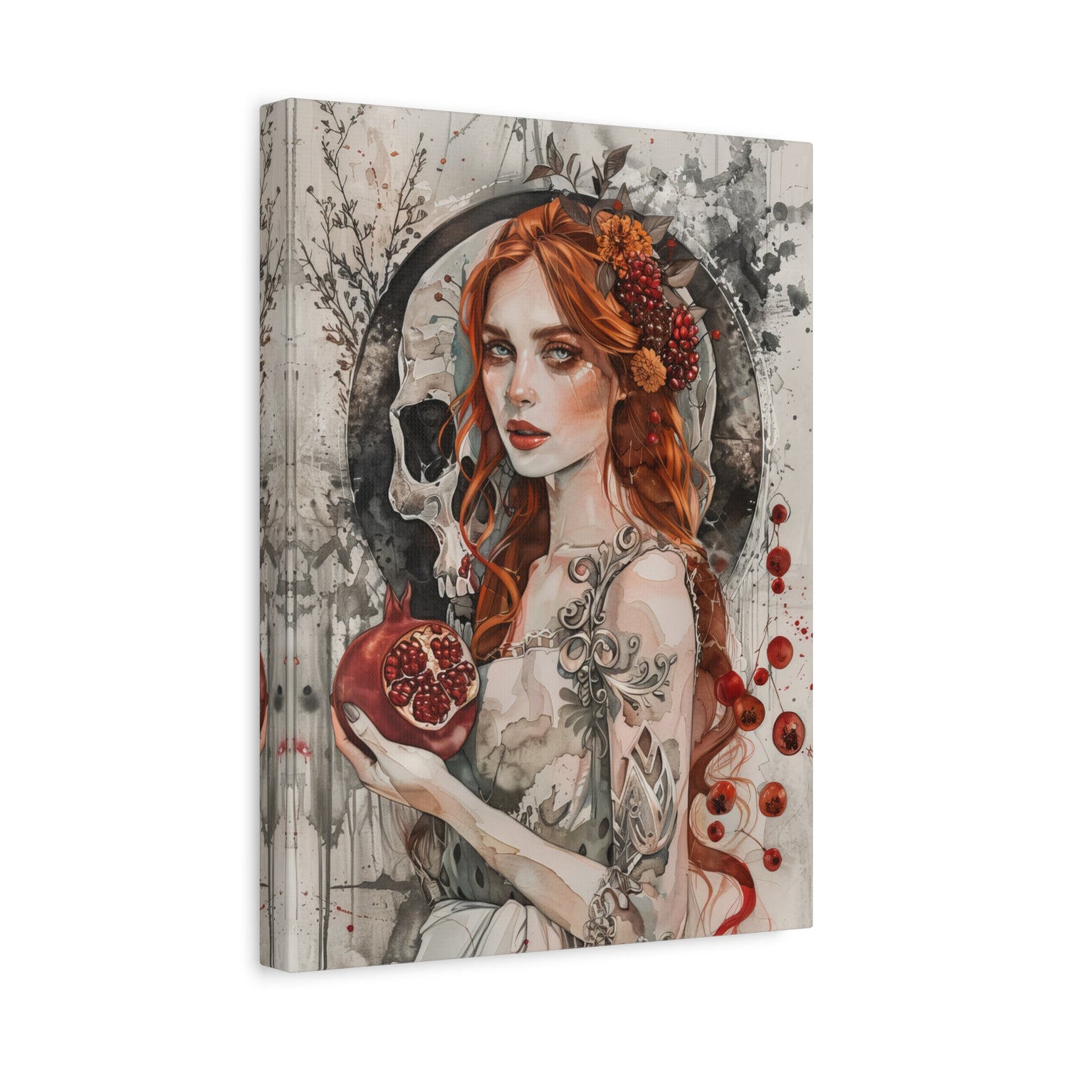 1.25" Matte Canvas - Persephone’s Pomegranate Curse