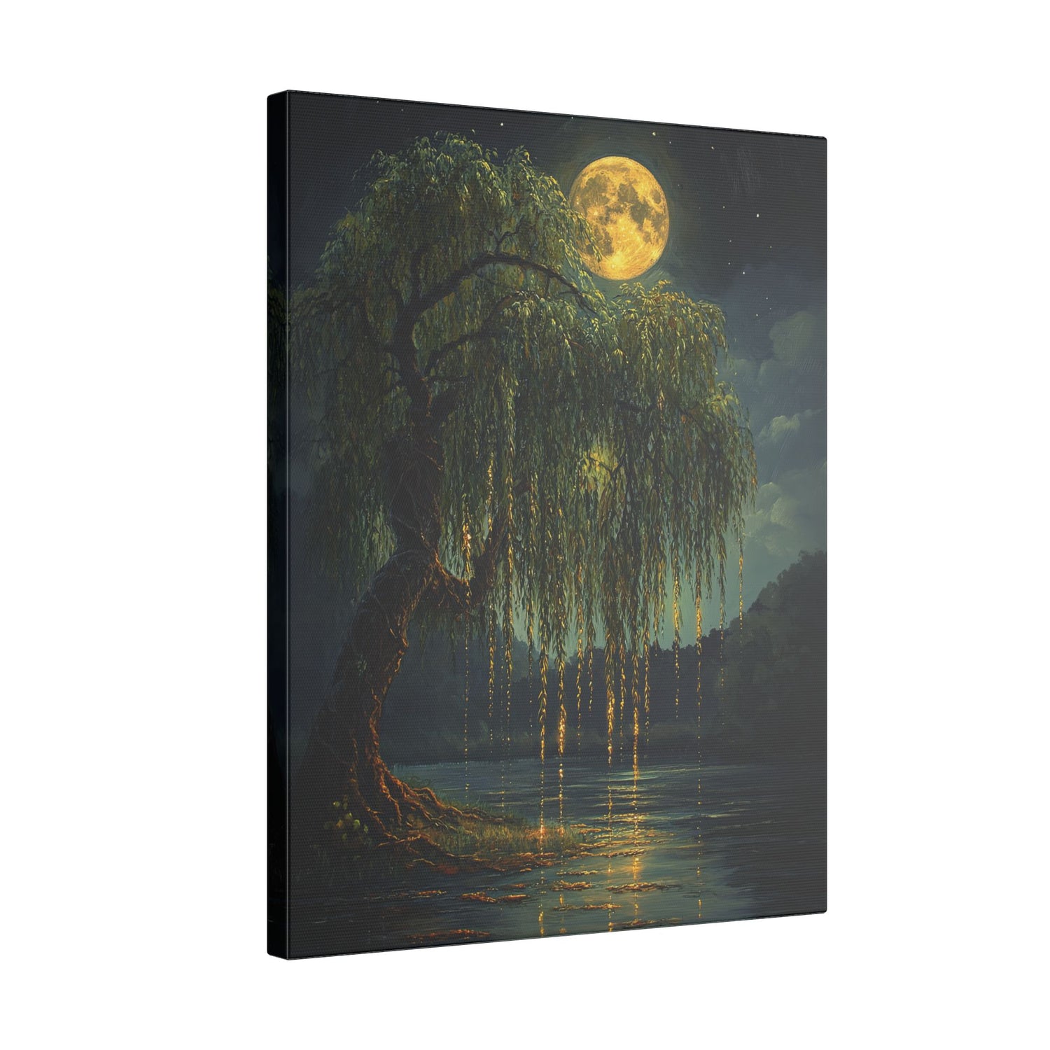 .75" Matte Canvas - Moonlit Willow Glow