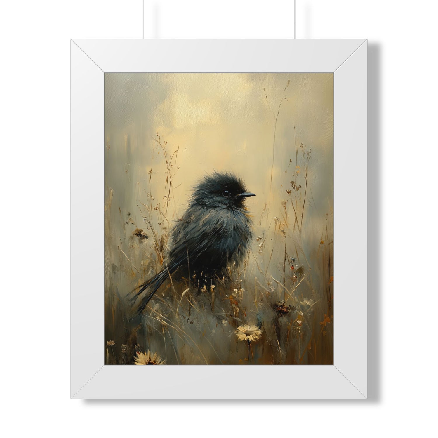 Framed Paper Print - Golden Meadow Bird