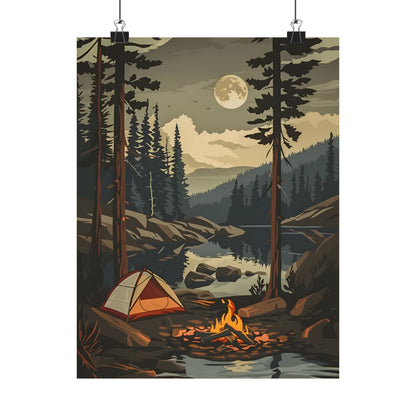 Moonlit Campfire Escape