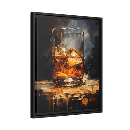 Framed Canvas - Liquid Gold Illuminated