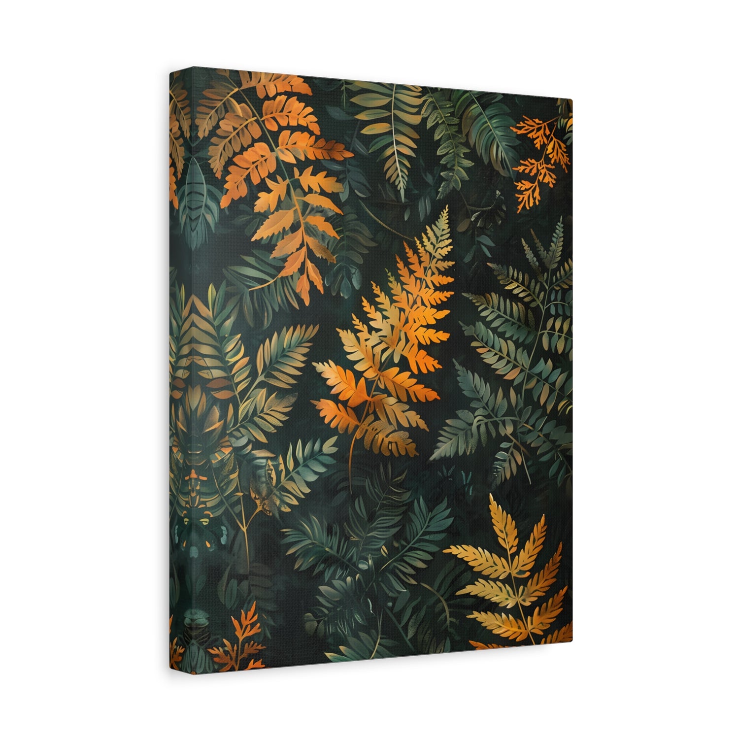 1.25" Matte Canvas - Golden Fern Elegance