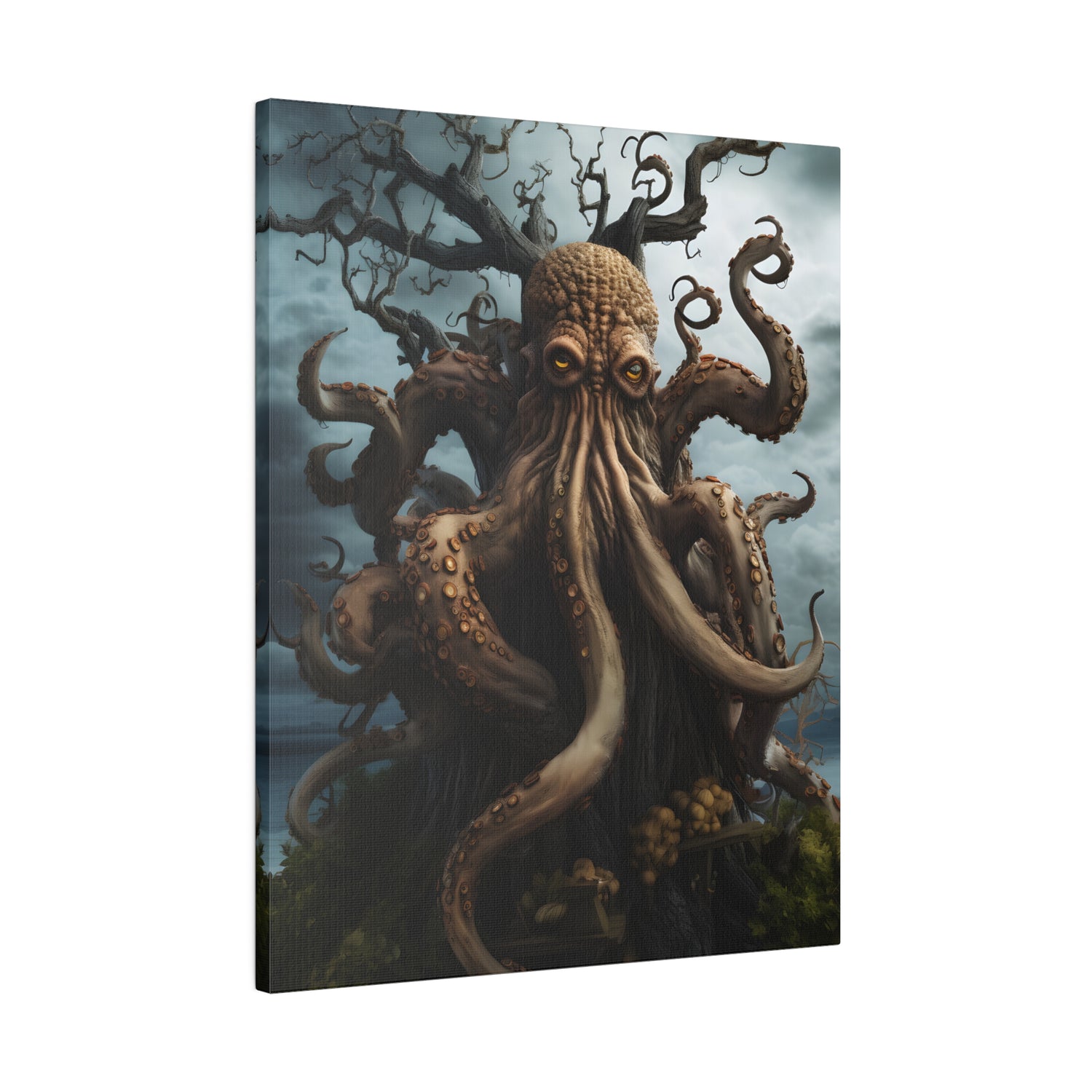 .75&quot; Matte Canvas - Cthulhu&