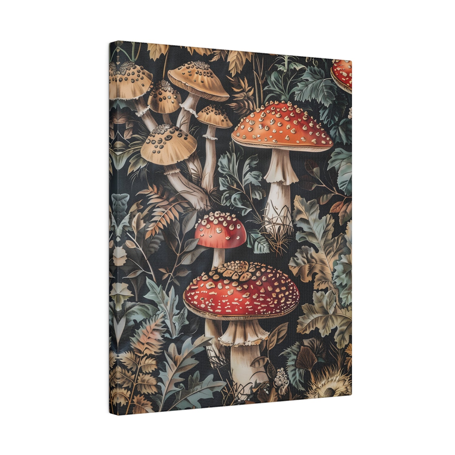 .75&quot; Matte Canvas - Midnight Mycological Reverie