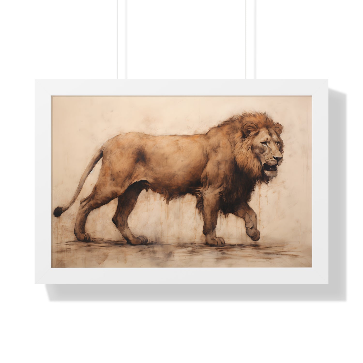 Framed Paper Print -  Regal Savannah Wanderer