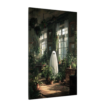 .75" Matte Canvas - Ghost Among Houseplants
