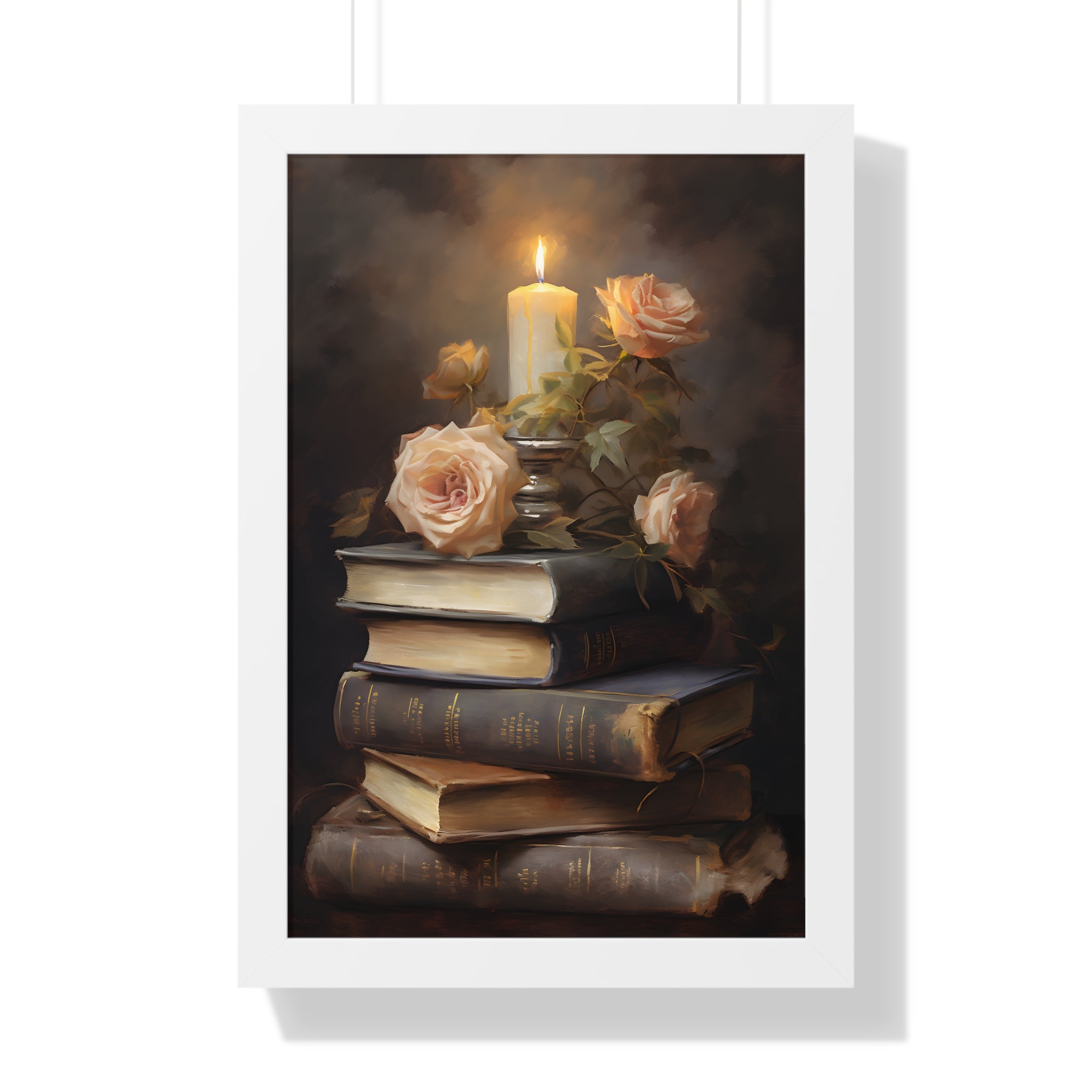 Framed Paper Print - Literary Rose Glow