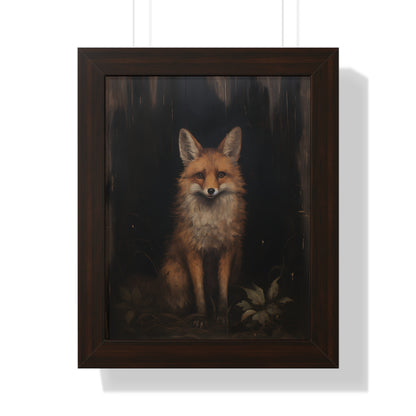 Framed Paper Print - Mystical Fox Gaze