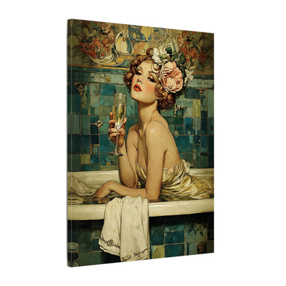 .75" Matte Canvas - Champagne Bathtub Coquette
