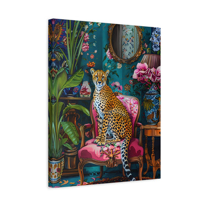 1.25" Matte Canvas - Regal Cheetah Reverie