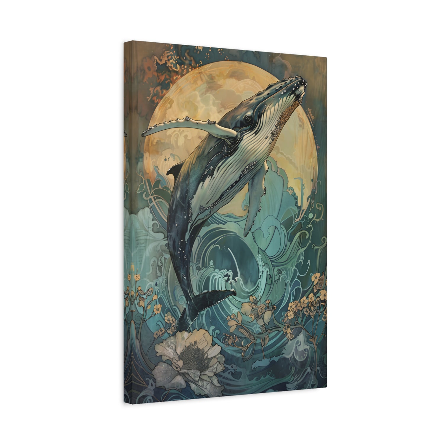 1.25" Matte Canvas - Moonrise Humpback Bloom