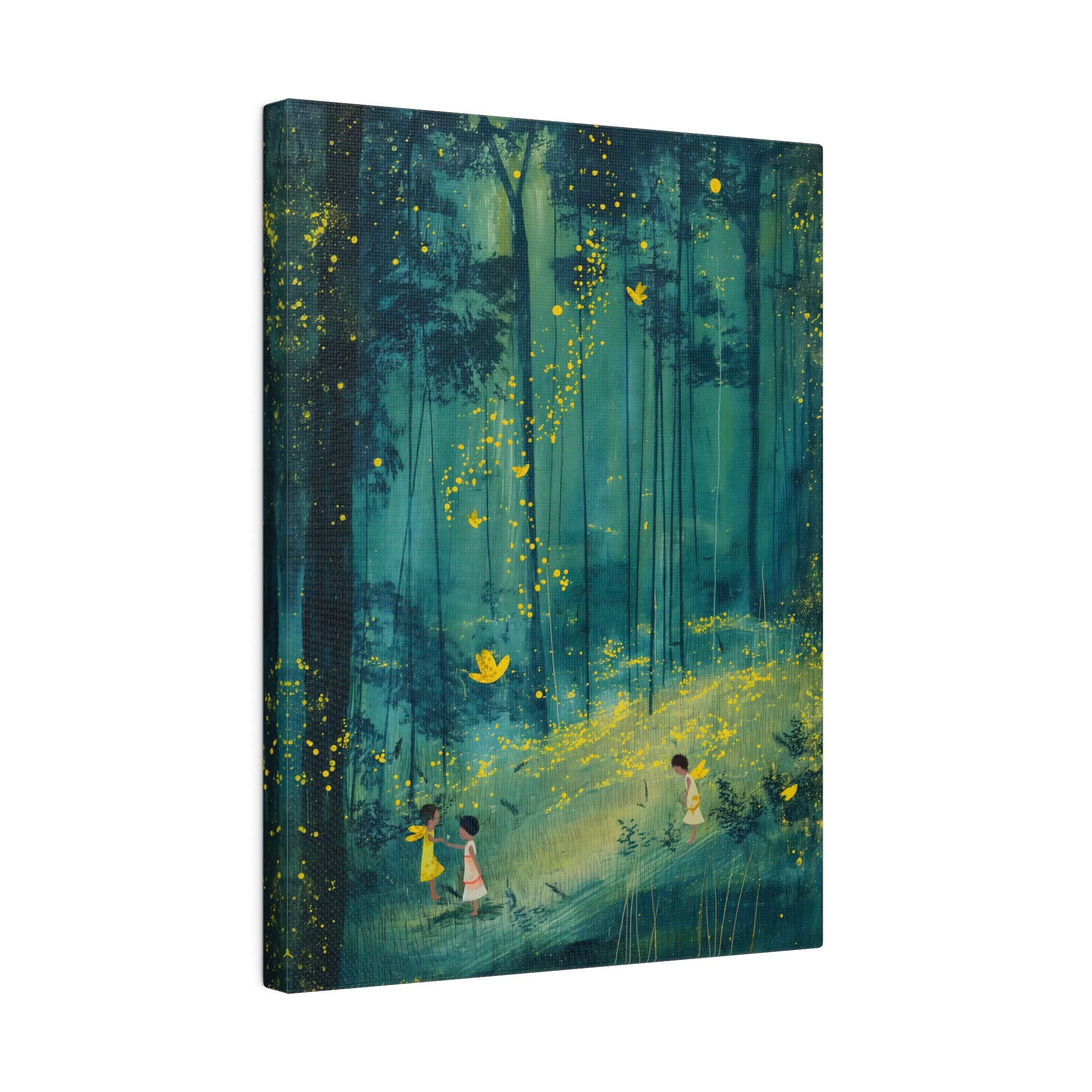 .75&quot; Matte Canvas - Enchanted Firefly Forest