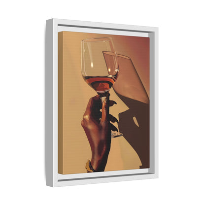Framed Canvas - Golden Hour Wine Toast