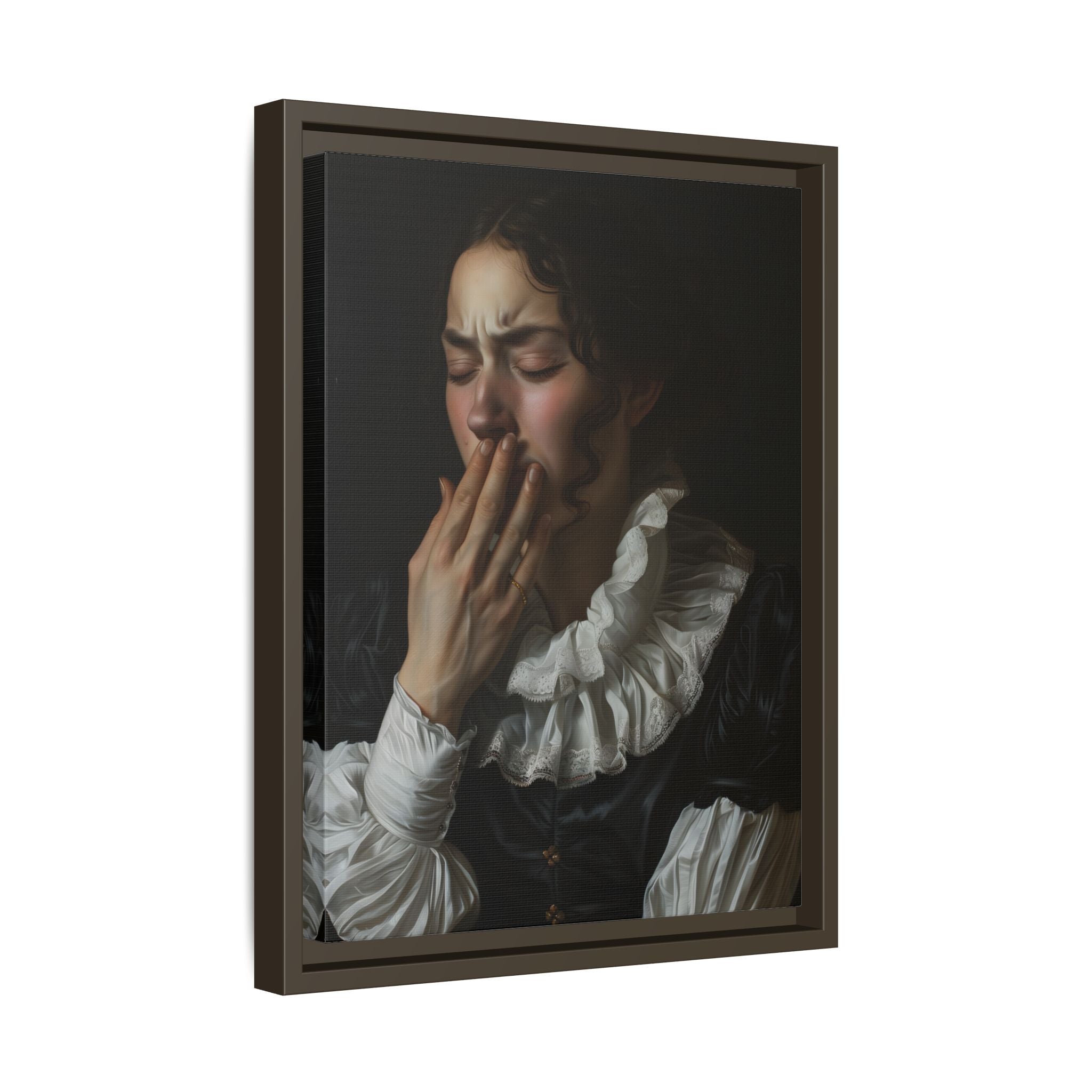 Framed Canvas - Oh No, It Hit Me