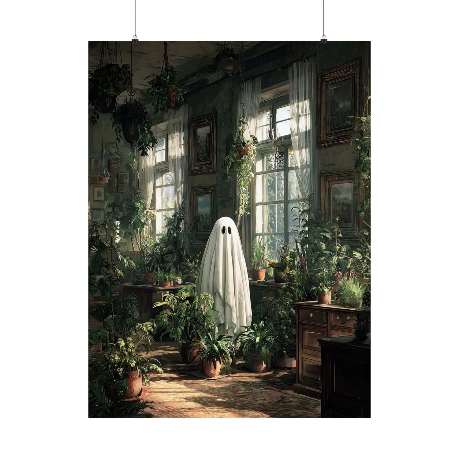 Ghost Among Houseplants