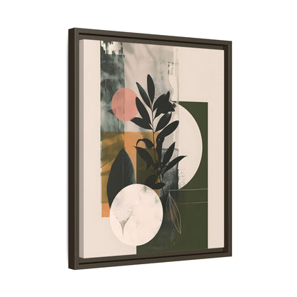 Framed Canvas - Earthy Geometric Botanicals