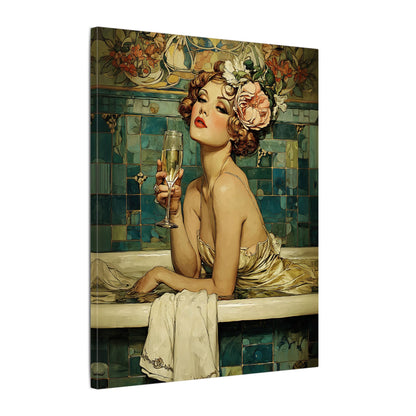 .75" Matte Canvas - Champagne Bathtub Coquette