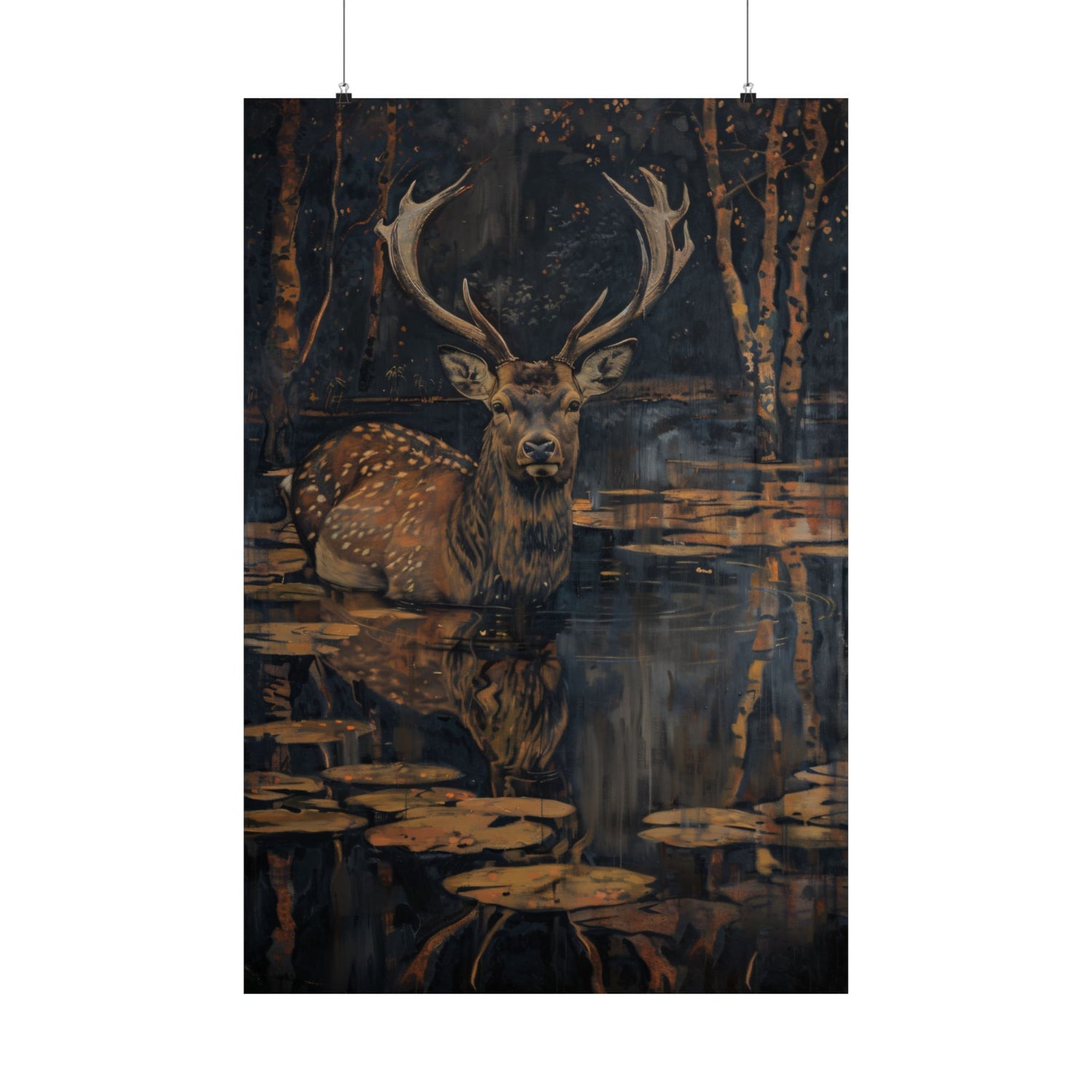 Twilight Stag Reflection