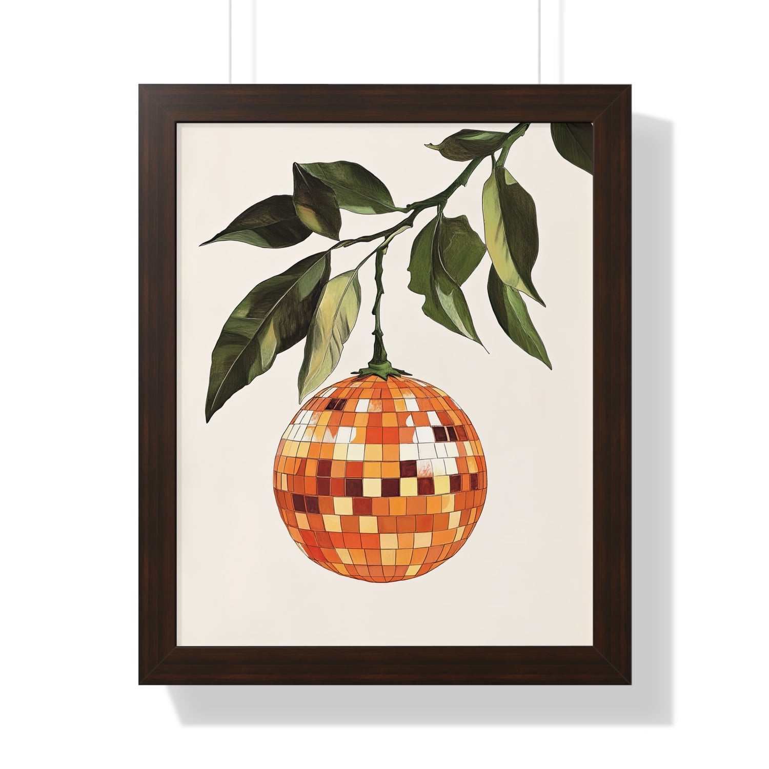 Framed Paper Print - Citrus Disco Glow Drop