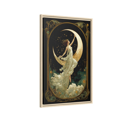 Framed Canvas - Moon Goddess Ascending
