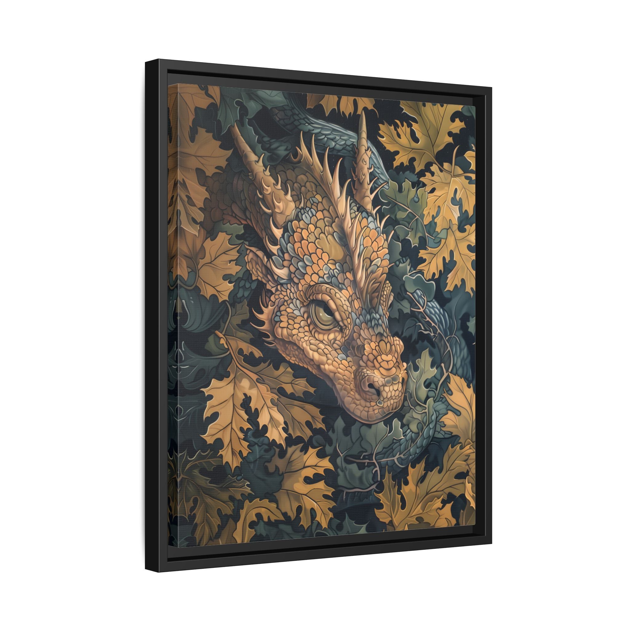 Framed Canvas - Enchanted Forest Dragon
