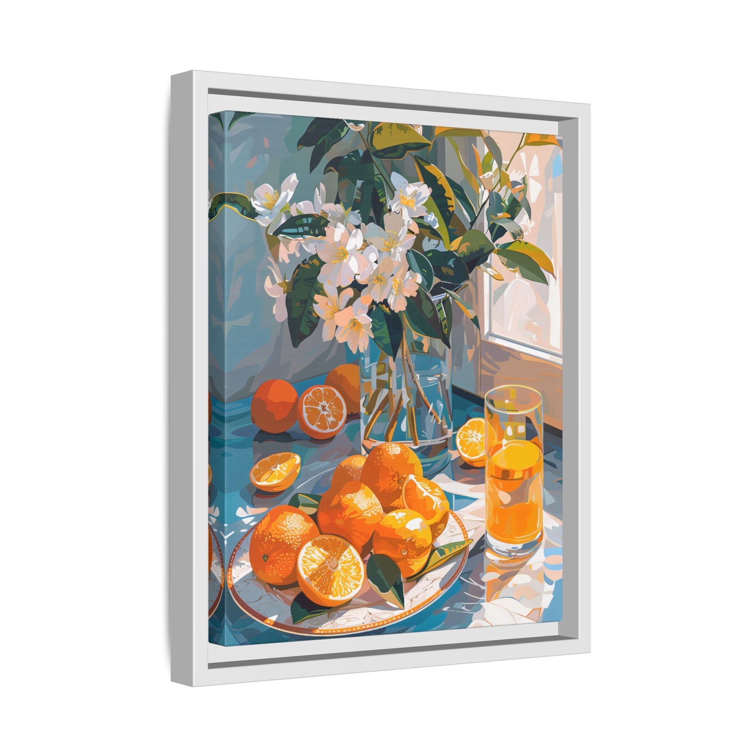 Framed Canvas - Citrus Blossom Morning