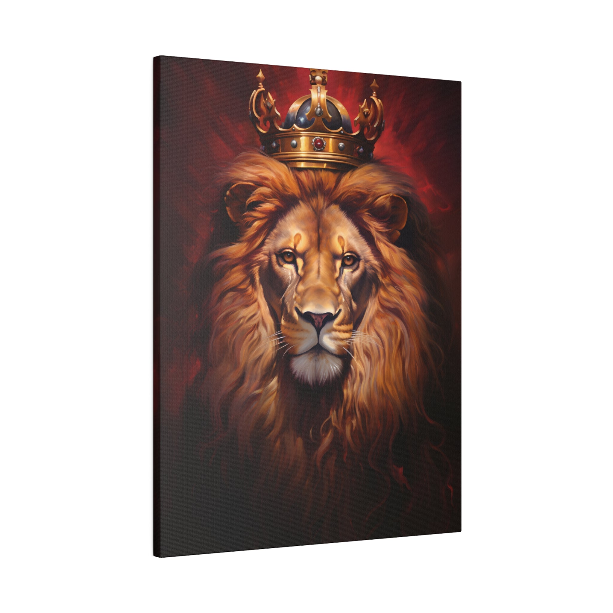 .75&quot; Matte Canvas - Majestic Lion Royale