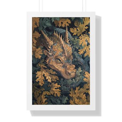 Framed Paper Print - Enchanted Forest Dragon