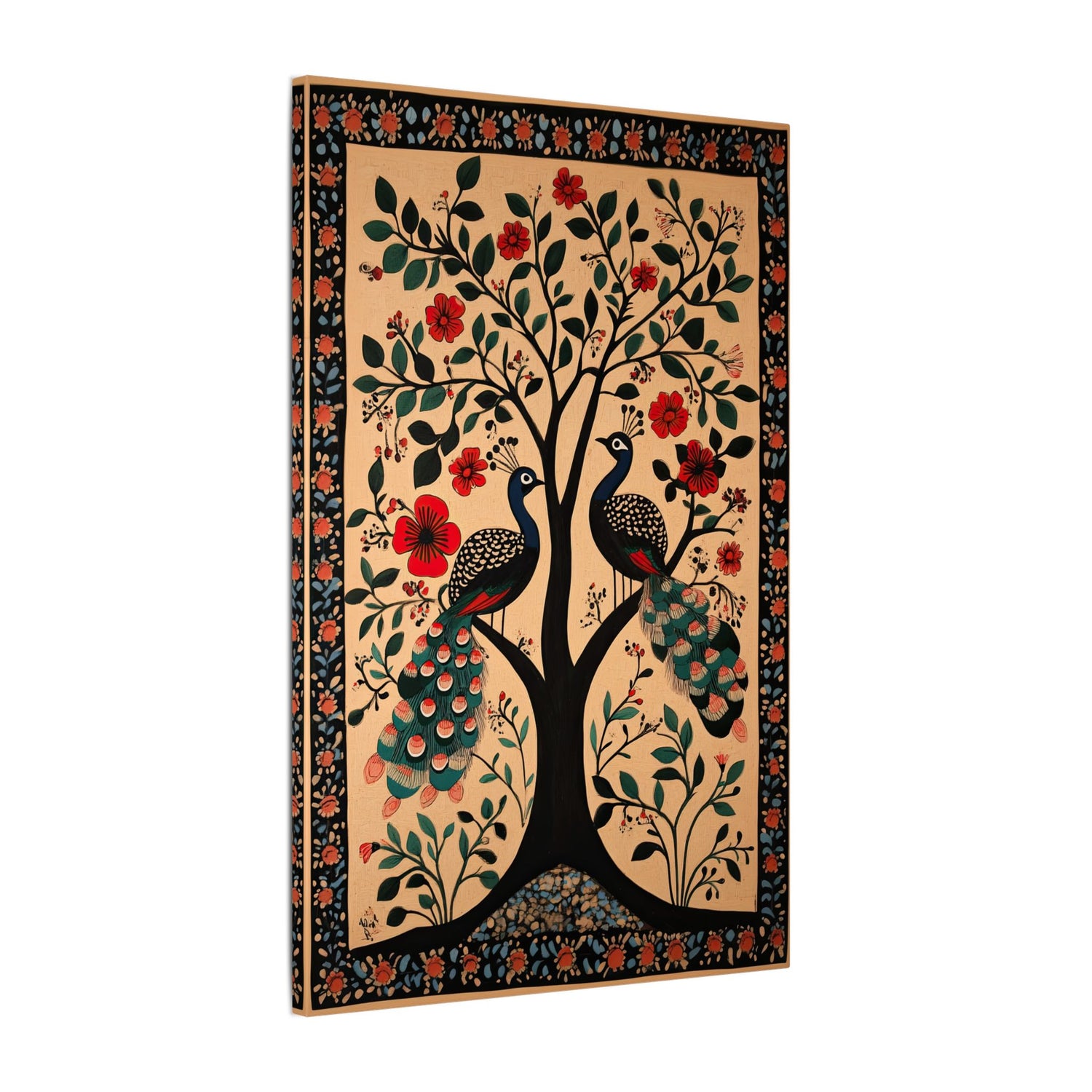 .75" Matte Canvas - Lovers Under Blooming Canopy