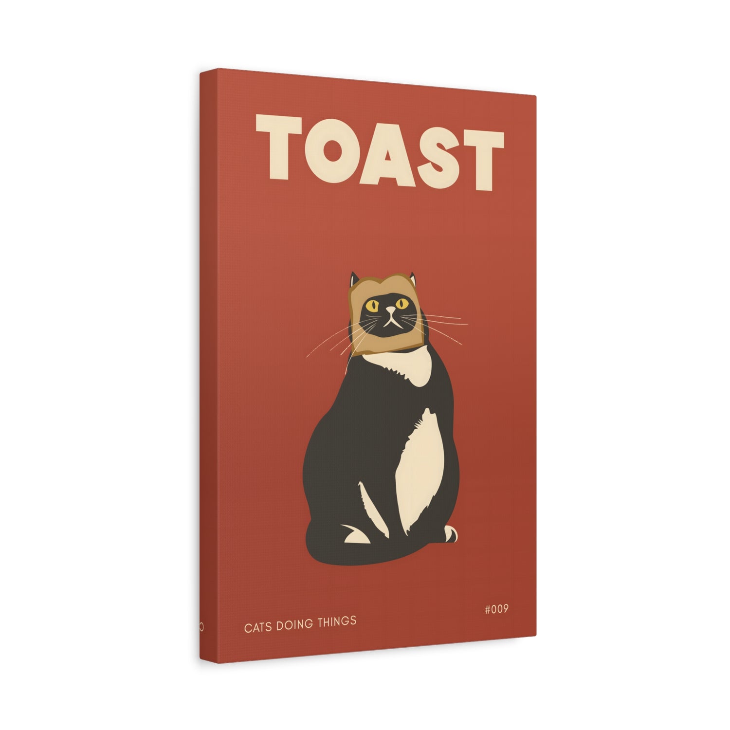 1.25" Matte Canvas - Toasted Feline Fancy