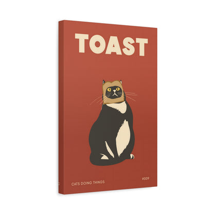 1.25" Matte Canvas - Toasted Feline Fancy