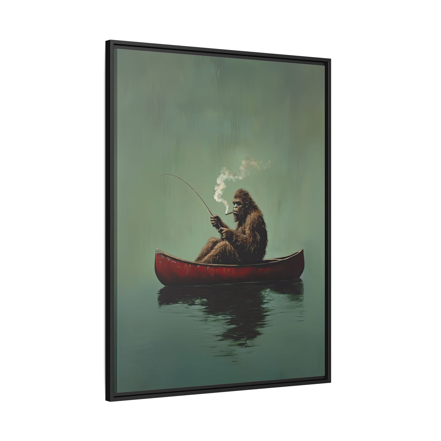 Framed Canvas - Bigfoot Canoe Adventure