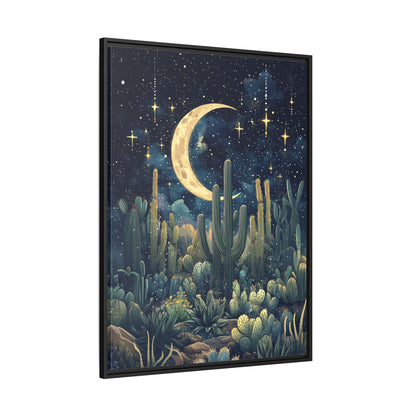 Framed Canvas - Dreamy Desert Night