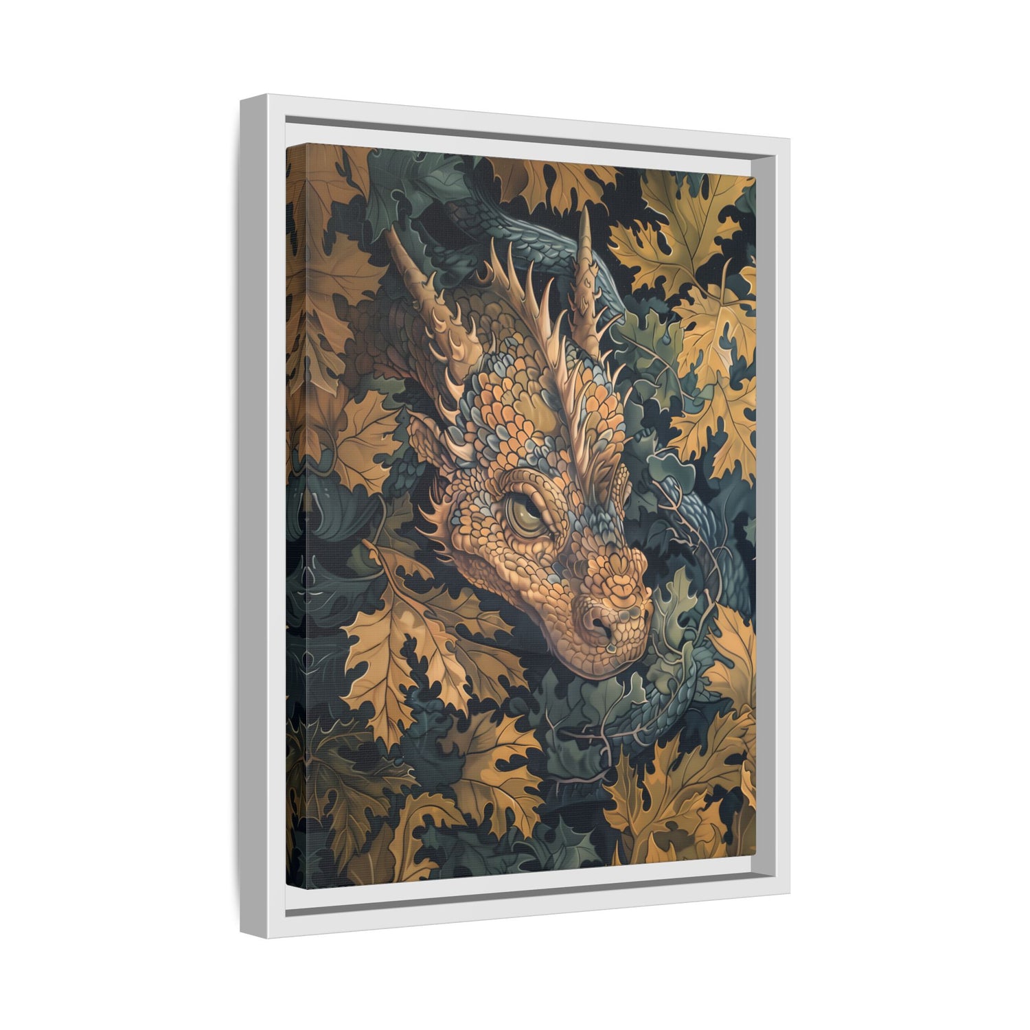 Framed Canvas - Enchanted Forest Dragon
